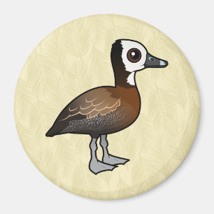 Imán Pato silbato de cara blanca
