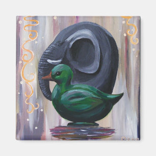 Imán Pato y elefante