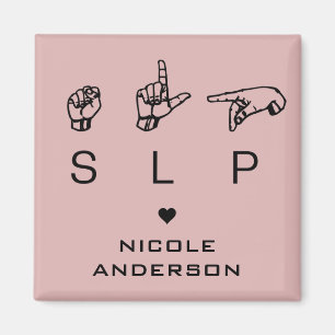 Imán Patólogo de lenguaje de voz SLP ASL Personalizado