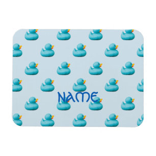 Imán Patos azules de goma de un comerciante