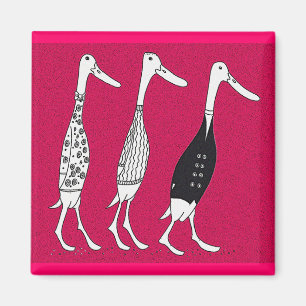 Imán Patos vestidos