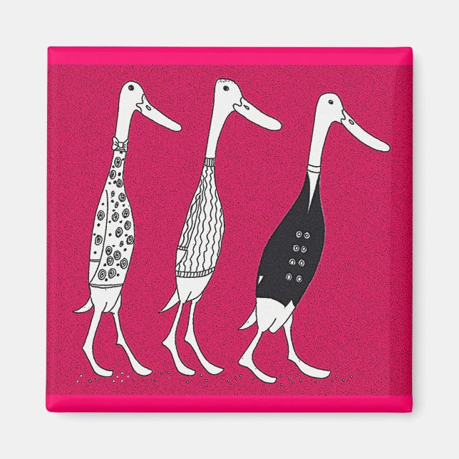 Imán Patos vestidos (Frente)