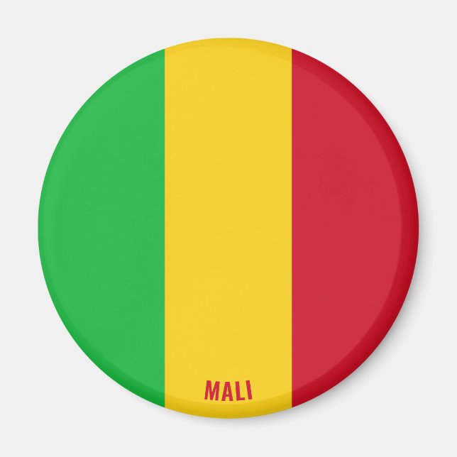Imán Patria encantadora de bandera de Mali (Frente)
