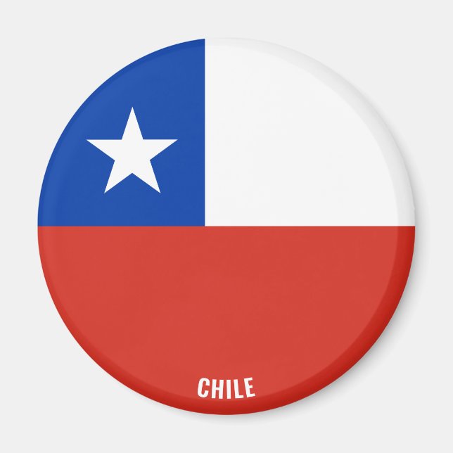 Imán Patria encantadora de la bandera de Chile (Frente)