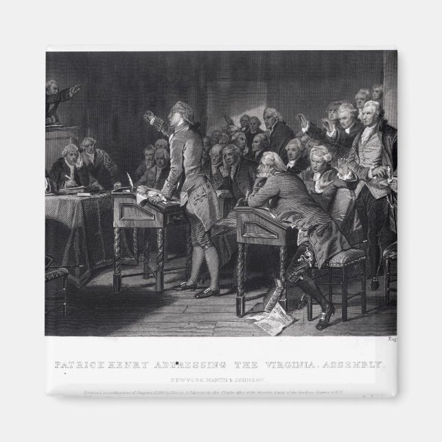 Imán Patrick Henry dirigiéndose a la Asamblea de Virgin (Frente)