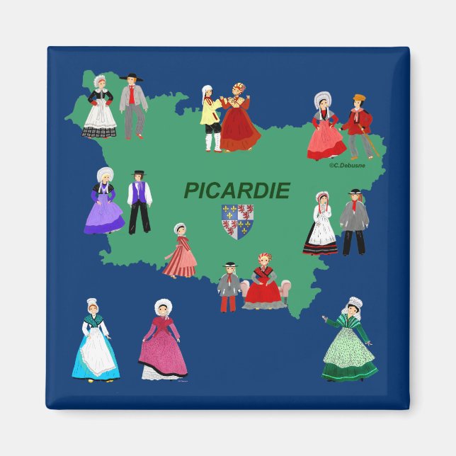 Imán Patrimoine de la Picardie, Francia (Frente)
