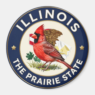 Imán 🌾 Patrimonio del Cardenal del Norte de Illinois