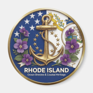 Imán Patrimonio del Estado Oceánico de Rhode Island ⚓