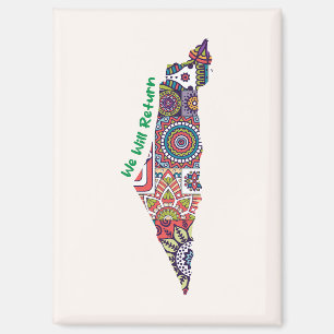 Imán Patrimonio dentro del mapa de Palestina