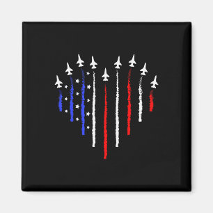 Imán Patriot 4 de julio Avión de combate Bandera Estado