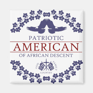 Imán PATRIOTA afroamericano