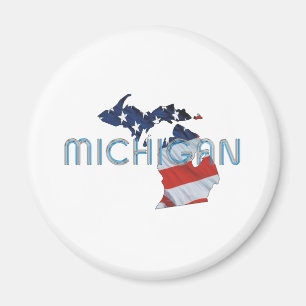 Imán Patriota de Michigan de la CAMISETA