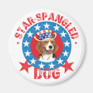 Imán Patriotic Beagle