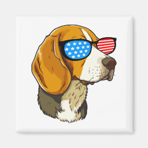 Imán Patriotic Beagle