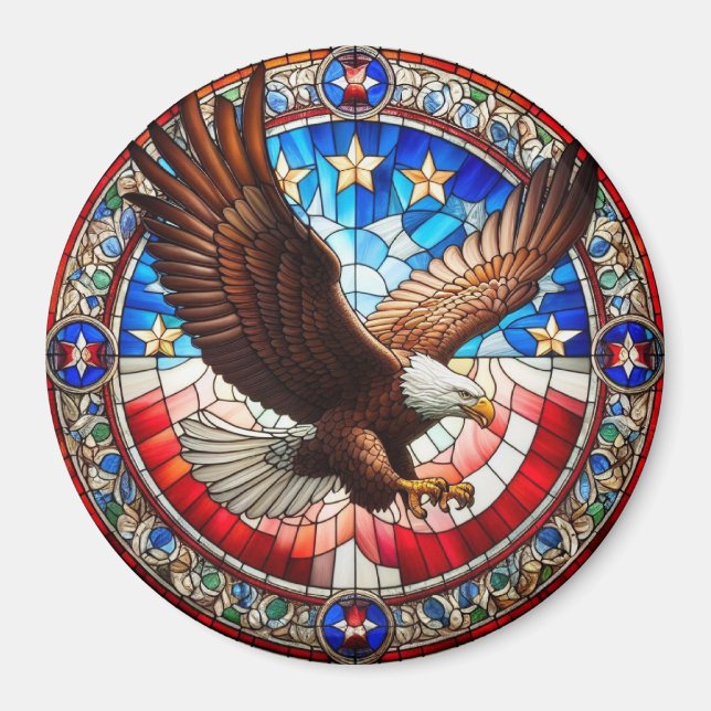 Imán Patriotic Eagle Magnet (Frente)