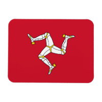 Patriotic flexible magnet with Isle of Man flag