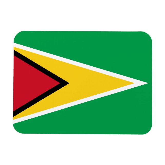 Imán Patriotic Guyana Flag (Horizontal)
