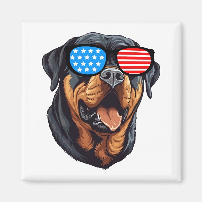 Imán Patriotic Rottweiler (Frente)