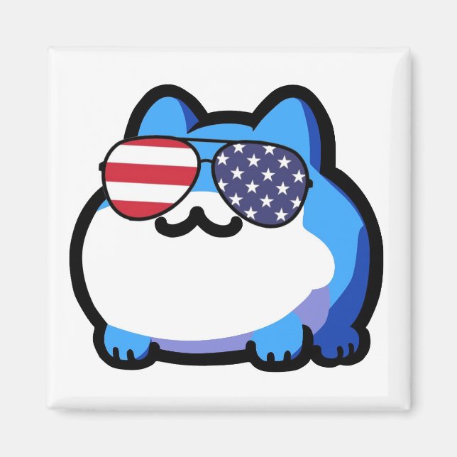 Imán Patriotic Toby (Frente)