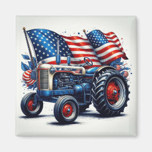Imán Patriotic Tractor Magnet
