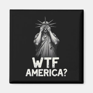 Imán Patriótico 4 De Julio Estatua De La Libertad Wtf A