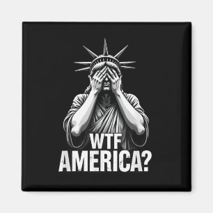 Imán Patriótico 4 De Julio Estatua De La Libertad Wtf A