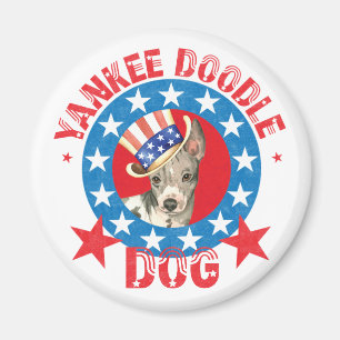 Imán Patriótico Americano Hairless Terrier