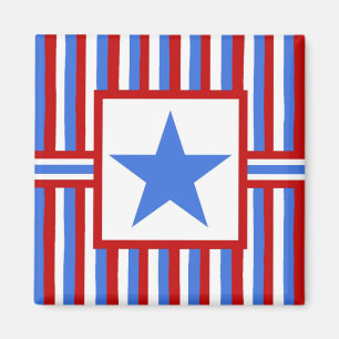 Imán patriótico americano moderno del arte popular