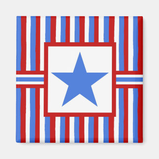 Imán patriótico americano moderno del arte popular