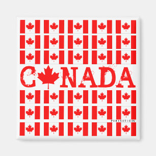 Imán patriótico de Canadá