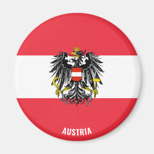 Imán Patriótico de la Bandera de Austria