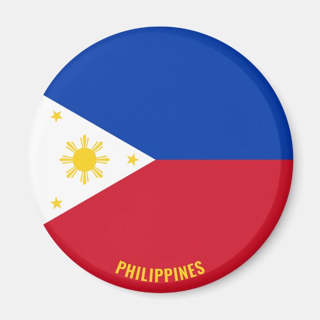 Imán Patriótico de la Bandera de Filipinas (Frente)