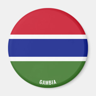 Imán Patriótico de la Bandera de Gambia