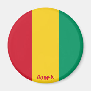 Imán Patriótico de la Bandera de Guinea