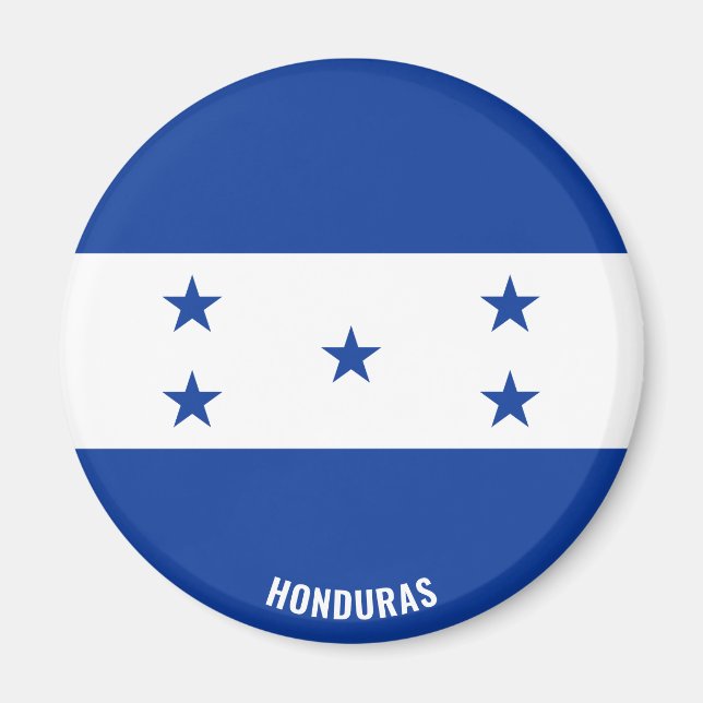 Imán Patriótico de la Bandera de Honduras (Frente)