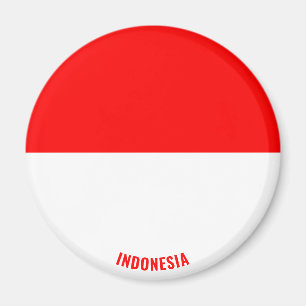Imán Patriótico de la Bandera de Indonesia