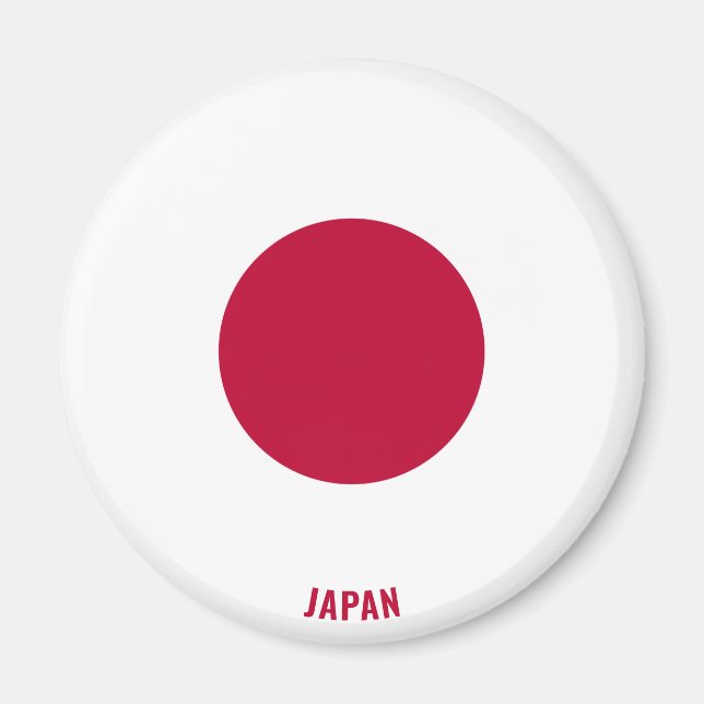 Imán Patriótico de la Bandera de Japón (Frente)