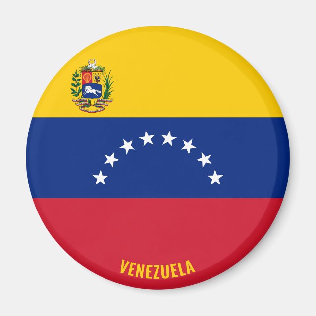 Imán Patriótico de la Bandera de Venezuela (Frente)