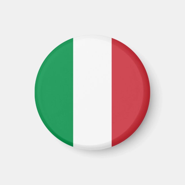 Imán Patriótico italiano de bandera italiana de Italia (Frente)