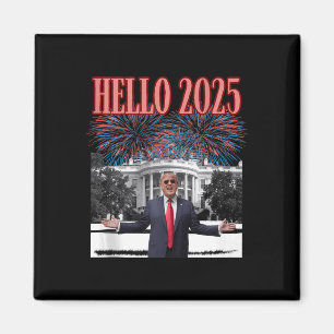 Imán Patriótico Trump Hola republicano Año Nuevo 2025