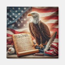 Patriotismo del águila calva estadounidense