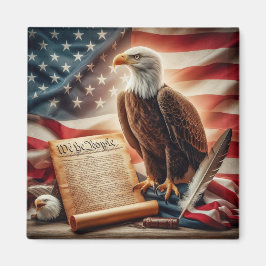 Imán Patriotismo del águila calva estadounidense