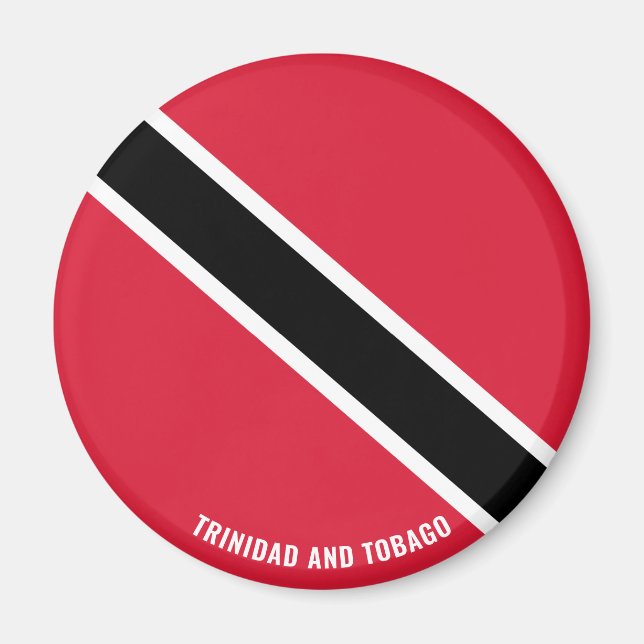 Imán Patriotismo encantador de la bandera de Trinidad y (Frente)