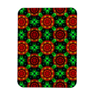 Imán Patrón abstracto elegante boho moderno floral #504