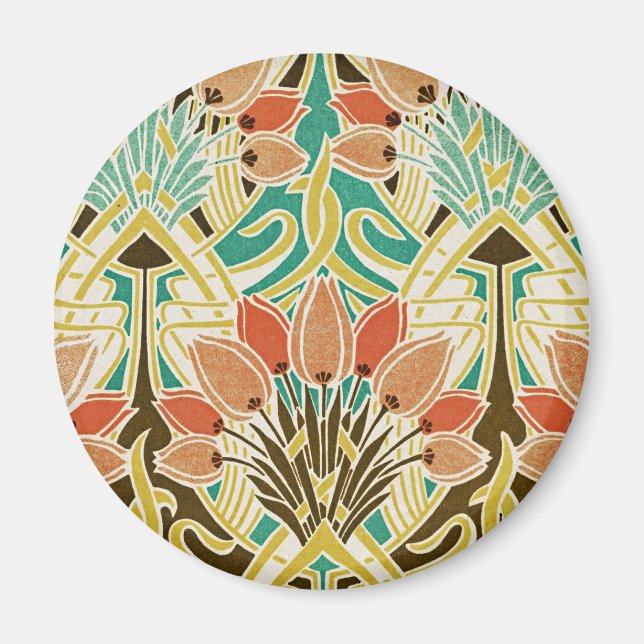 Imán Patrón Art Nouveau #11 (Frente)