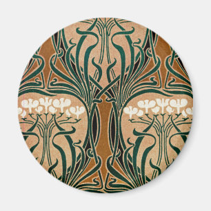 Imán patrón Art Nouveau #9
