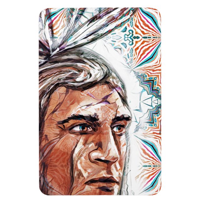 Imán Patrón cacique y fractal (Vertical)