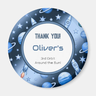 Imán Patrón celeste de la aventura cósmica azul