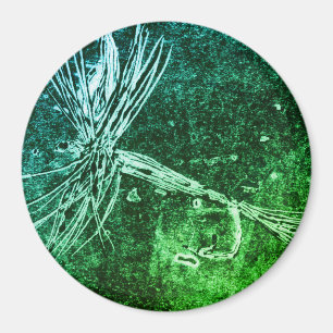 Imán Patrón clásico de mosca seca para la pesca de truc