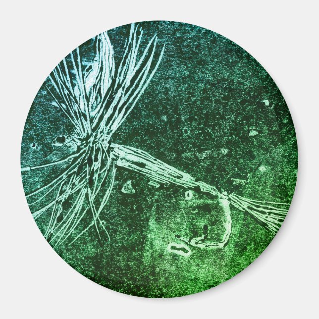 Imán Patrón clásico de mosca seca para la pesca de truc (Frente)